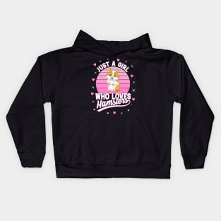 Just A Girl Who Loves Hamsters Kids Hoodie